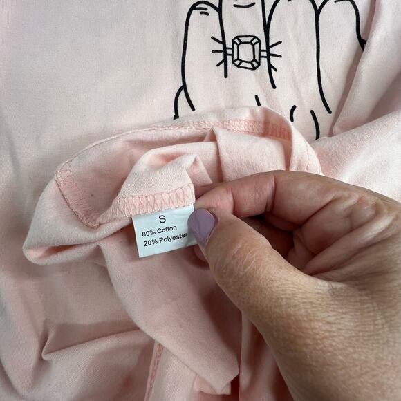 Wedding Bride Pink Tee Shirt Bundle - #Married 'Ring Finger Size Small - Picture 6 of 7
